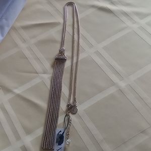 Long gold dangle necklace white house black market